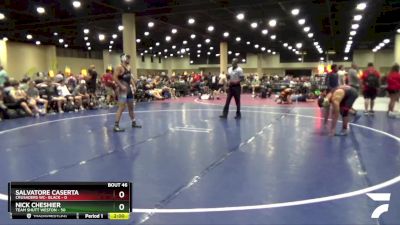 175 lbs Quarters & 3rd Wb (32 Team) - Nick Cheshier, Team Shutt Weston vs Salvatore Caserta, Crusaders WC- Black