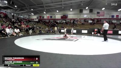 125 lbs Cons. Round 7 - Hunter Jacobsen, Chadron State vs Dayson Torgerson, Colorado Mesa