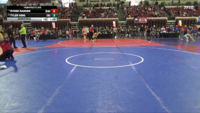 144 lbs Semifinal - Ryker Hansen, Cheyenne East vs Tyler King, Glasgow Wrestling Club