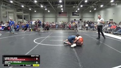 120 lbs Cons. Round 3 - Driftyn Venable, Holcomb vs Leon Wilson, Mill Valley Kids Wrestling Club