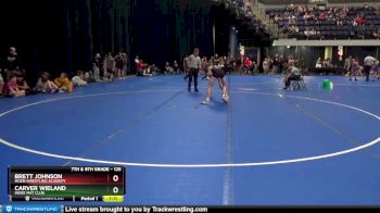 125 lbs Semifinal - Carver Wieland, Indee Mat Club vs Brett Johnson, Moen Wrestling Academy