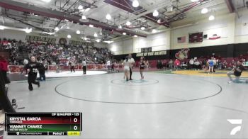 125 lbs Champ. Round 1 - Vianney Chavez, Victor Valley vs Krystal Garcia, Torrance