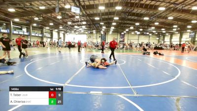 145 lbs Rr Rnd 3 - Trace Taber, Journeymen Wrestling Blue vs Angelo Chierico, 84 Athletes Red
