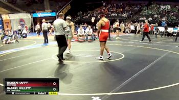 190 Class 2 lbs Champ. Round 1 - Gabriel Willett, Ste. Genevieve vs Hayden Happy, Richmond