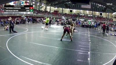 150 lbs Champ. Round 2 - Brynlea Beyer, Gretna Youth Wrestling Club vs Victoria Carbajal, Grand Island Legacy Girls Wrestling Club