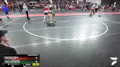 110 lbs Quarterfinal - Colton Dybul, Ozaukee Warriors vs Kash Lemmenes, Laconia Wrestling Club