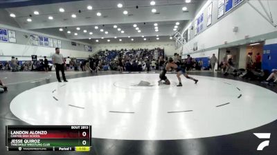 126 lbs Champ. Round 3 - Jesse Quiroz, Threshold Wrestling Club vs Landon Alonzo, Canyon High School