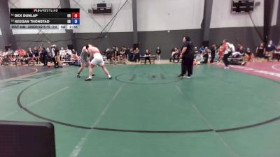 Junior Boys FS - 215 lbs Cons. Round 2 - Dex Dunlap, OR vs KEEGAN THONSTAD, OR