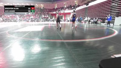 132 lbs Quarterfinals (8 Team) - Jack Adams, PIEDMONT vs Stockton Allen, STILLWATER