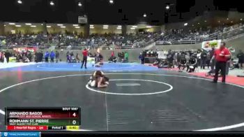 113 lbs Cons. Round 1 - Armando Bagos, Oregon City High School Wrestl vs Rohmann St. Pierre, West Albany Mat Club