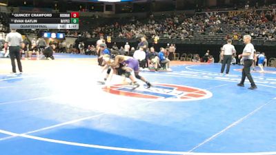 144 Class 4 lbs Quarterfinal - Quincey Crawford, Hickman vs Evan Gatlin, Raymore-Peculiar
