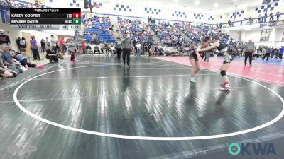 89 lbs Rr Rnd 1 - Kaedy Cooper, Grove Takedown Club vs Nevaeh Davis, Black Fox Wrestling