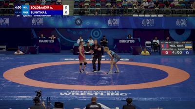 65 kg 1/8 Final - Ariunzul Boldbaatar, Mongolia vs Iryna Bukhtina, Ukraine