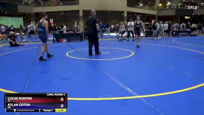 132 lbs Cons. Round 5 - Lucas Runyon, IA vs Kylan Ooton, OK