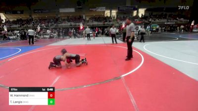 87 lbs Rr Rnd 2 - William Hammond, Dragon Wrestling Club vs Tyson Langis, Dragon Wrestling Club