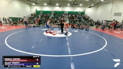 132 lbs Semifinal - Kendal Porter, Green River Grapplers Wrestling vs Roany Proffit, Diamondville Wrestling Club