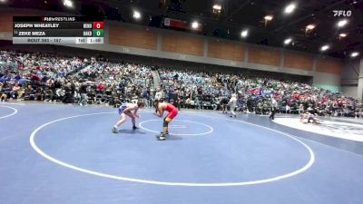 157 lbs Champ. Round 1 - Zeke Meza, Oakdale vs Joseph Wheatley, Reno
