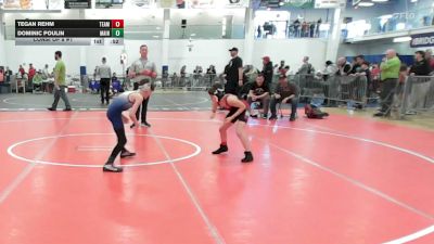 77 lbs Consi Of 8 #1 - Tegan Rehm, Team Tugman vs Dominic Poulin, Maine Hammahs