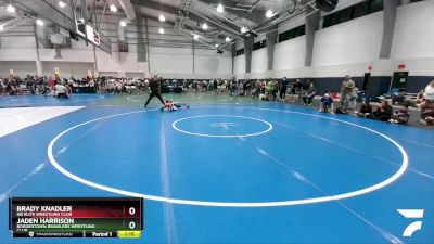 75 lbs Semifinal - Brady Knadler, NB Elite Wrestling Club vs Jaden Harrison, Bordertown Brawlers Wrestling Club