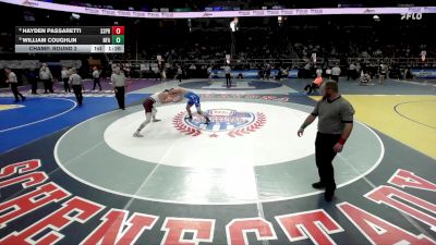 I-190 lbs Champ. Round 2 - William Coughlin, Newburgh Free Academy vs Hayden Passaretti, Saratoga Springs