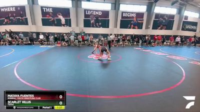 107 lbs Quarterfinal - Scarlet Hillis, Texas vs Mataya Fuentes, Randall Youth Wrestling Club