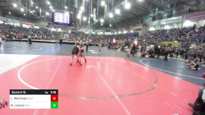 113 lbs Round Of 16 - Leslee Martinez, Southwest Hammers vs Nathaniel Lucius, Valley Bad Boys