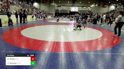 73 lbs 3rd Place - Kaleb Watts, Bison Takedown Wrestling Club vs Tyler Downey, Morris Fitness Wrestling Club