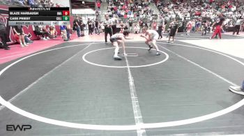 96 lbs Consi Of 4 - Blaze Harbaugh, HURRICANE WRESTLING ACADEMY vs Case Priest, Collinsville Cardinal Youth Wrestling