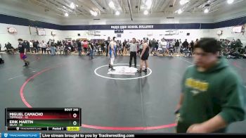 285 lbs Quarterfinal - Erik Martin, Selah vs Miguel Camacho, Toppenish