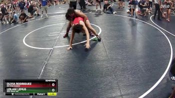 165 lbs Semifinal - Leilani Lemus, RED WAVE WC vs Olivia Rodriguez, Big Dog Ranch