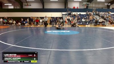 133 lbs Cons. Round 4 - Vincent Gioffree, Franklin And Marshall vs Luke Reitter, The College Of New Jersey