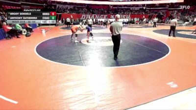 3A 165 lbs Semifinal - Brody Sendele, Rockton (Hononegah) vs Anthony Gutierrez, St. Charles (East)