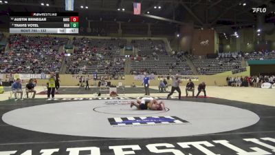 132 lbs Cons. Round 5 - Austin Brinegar, Harrison County vs Travis Votel, Highlands