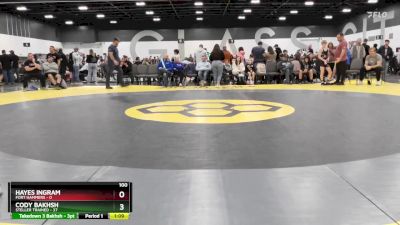 100 lbs Round 2 (6 Team) - Cody Bakhsh, Steller Trained vs Hayes Ingram, Fort Hammers