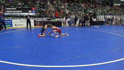 78 lbs Cons. Sub-quarters - Drew Buck vs Anson Sovereign, NEIWC