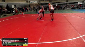 235 lbs Champ. Round 1 - Braedyn VanMeveren, Marshall/Lakeview/RTR vs Lucas Cline, Brainerd