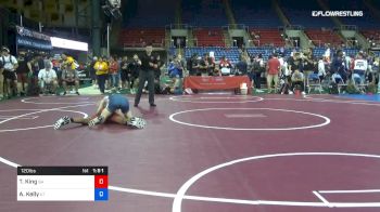 120 lbs Cons 64 #2 - Tevin King, Georgia vs Austin Kelly, Utah