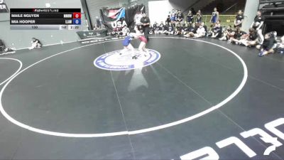 130 lbs Maile Nguyen, MDWA - Mount Diablo Wrestling Association vs Mia Hooper, LAWA - Los Angles Wrestling Association