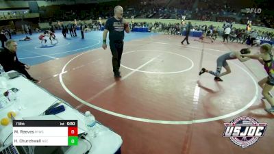 73 lbs Consi Of 8 #1 - Mackenna Reeves, Randall Youth Wrestling Club vs Harper Churchwell, Norman Grappling Club