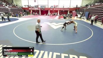 157 lbs Quarterfinal - Thomas Nichols, American International vs Ali Alicea, Kutztown