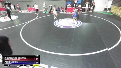 132 lbs Cons. Round 2 - Christopher Arreola, Rough House Wrestling vs Pj Bohannon, California