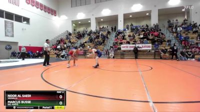 132 lbs Cons. Round 5 - Marcus Busse, Del Norte vs Noor Al Saedi, Valhalla