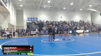 132 lbs Quarterfinal - Logan Bradley, Lewisburg vs Kayden Bradley, Oak Grove HS