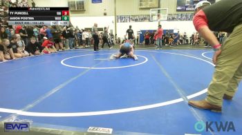 126 lbs Quarterfinal - Ty Purcell, Vinita Kids Wrestling vs Jason Postma, Wagoner Takedown Club