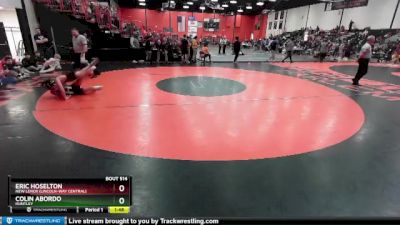 106 lbs Cons. Round 3 - Eric Hoselton, New Lenox (LINCOLN-WAY CENTRAL) vs Colin Abordo, HUNTLEY