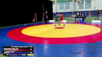 54kg Round 1 - Gurleen Dhillon, Canadian Mal Wrestling vs Jaireet Bahy, Rustom WC