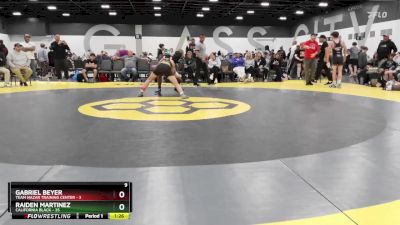 129 lbs Quarterfinals (8 Team) - Raiden Martinez, California Black vs Gabriel Beyer, Team Nazar Training Center