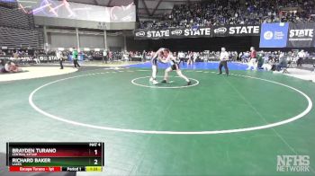 3A 165 lbs Champ. Round 2 - Brayden Turano, Central Kitsap vs Richard Baker, Lakes