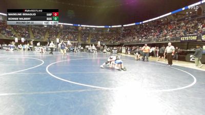 112 lbs Round Of 32 - Madeline Benaglio, Hampton vs Bonnie Wilbert, Mars