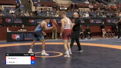 60 lbs Cons. Round 3 - Mitchell Brown, Air Force Regional Training Center vs Jonathan Gurule, NMU-National Training Center